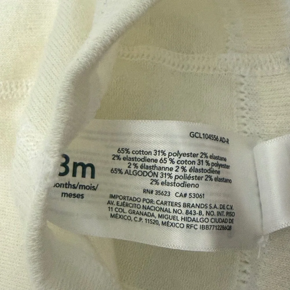 Carters measurements waist